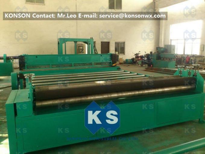 Linea di produzione ad alta velocità del gabbione macchinario 7.5kw 4300mm di taglio di strato del reticolato