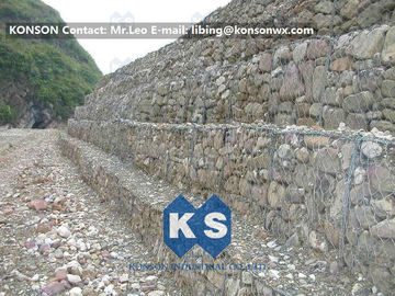 Forte scatola di pietra saldata del gabbione del muro di sostegno del gabbione per protezione della carreggiata